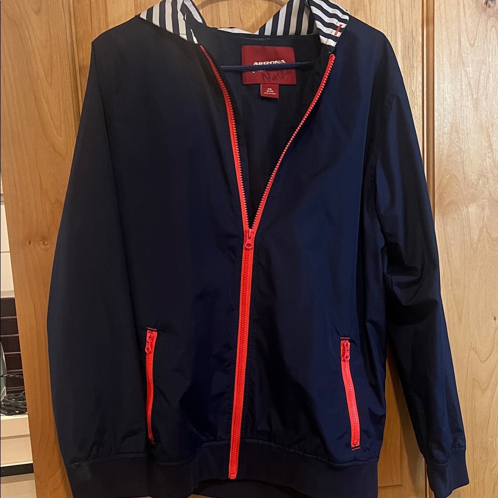 Arizona Jean Company Navy and Red Kids Raincoat